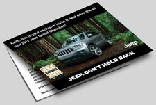 Grand Cherokee launch invitation card